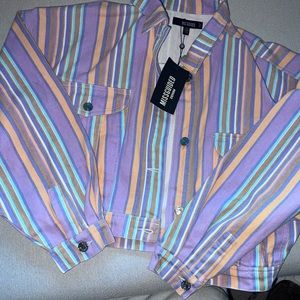 Colorful jean jacket